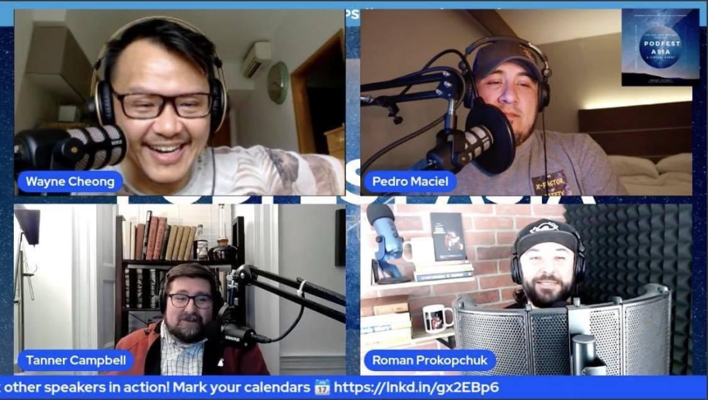 Roman Tanner Pedro Real Talk Podcasting PodFest Asia 2021 Speaker Panel